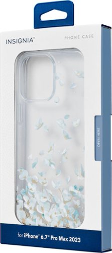 Insignia™ Hard-Shell Case for iPhone 15 Pro Max - Falling Flower SHOP ONLINE