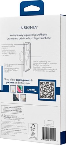 Insignia™ Hard-Shell Case with MagSafe for iPhone 15 Pro Max - Tropical Leaves Pattern BUY IN SINGAPORE