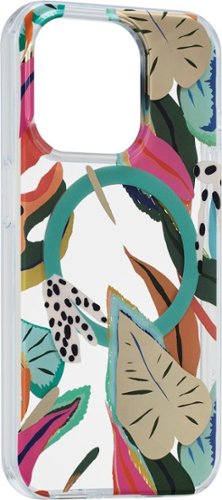 Insignia™ Hard-Shell Case with MagSafe for iPhone 15 Pro Max - Tropical Leaves Pattern BUY IN MIDDLE EAST