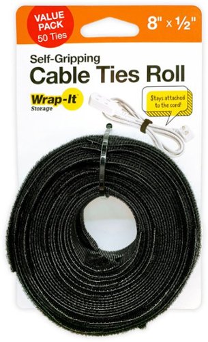 

Wrap-It Storage - Cable Ties Roll - Black
