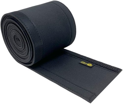 Wrap-It Storage Cable Sleeve - Black GLOBAL SHIPPING