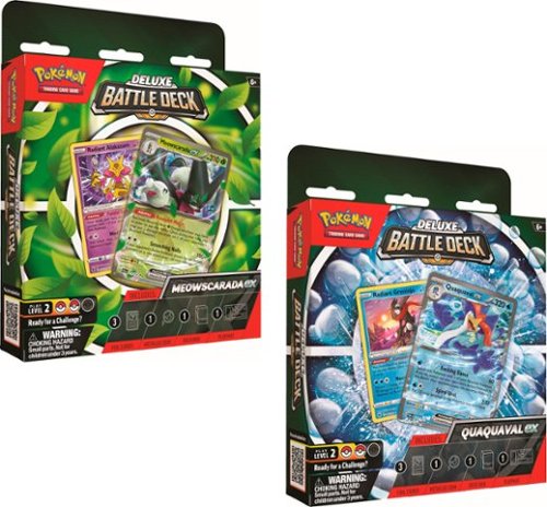 Pokémon - Trading Card Game: Deluxe Battle Deck (Meowscarada or Quaquaval ex) - Styles May Vary