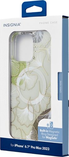 Insignia™ Hard-Shell Case with MagSafe for iPhone 15 Pro Max - Fan Pattern BUY IN MIDDLE EAST