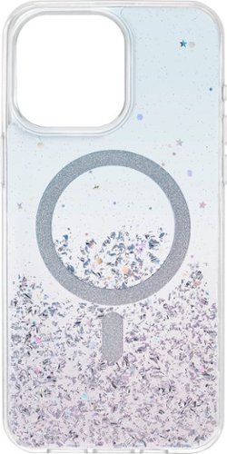 Insignia™ - Hard-Shell Case with MagSafe for iPhone 15 Pro Max - Glitter Gradient