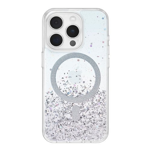 

Insignia™ - Hard-Shell Case with MagSafe for iPhone 15 Pro Max - Glitter Gradient