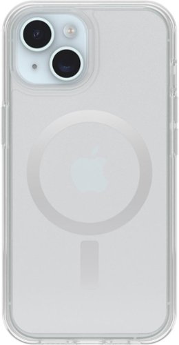 OtterBox - Symmetry Series Hard Shell for MagSafe for Apple iPhone 15, Apple iPhone 14, and Apple iPhone 13 - Clear