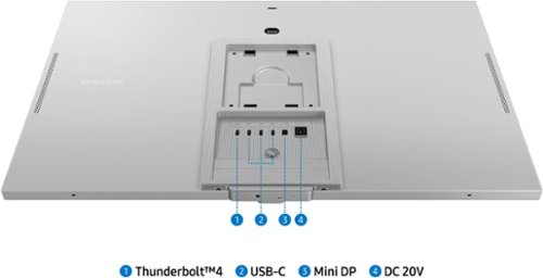 Samsung - Monitor inteligente ViewFinity S9 5K IPS de 27 con pantalla mate, Thunderbolt 4 y cámara SlimFit. - Plata