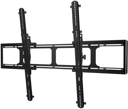 Sanus - Tilt TV Wall Mount for Most 40" - 110" TVs up to 300lbs - Tilts down to reduce glare - Black