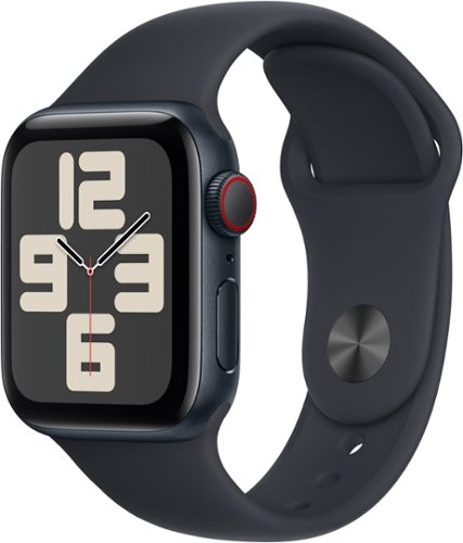 

Apple Watch SE 2nd Generation (GPS + Cellular) 40mm Midnight Aluminum Case with Midnight Sport Band - M/L - Midnight (AT&T)