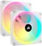 CORSAIR - iCUE LINK QX140 RGB 140mm PWM Fans Starter Kit - White-Front_Standard