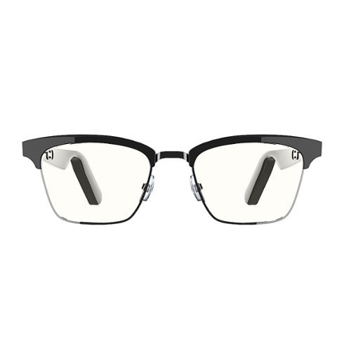 Lucyd Lyte Earthbound Clubmaster Wireless Connectivity Audio Blue Light Glasses - Black WORLDWIDE DELIVERY