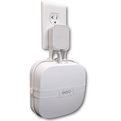 Mount Genie - The Easy Outlet Mount For eero Pro 6 and eero Pro 6E (1-pack) - White