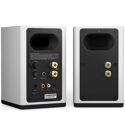 NZXT RELAY SPEAKERS ホワイト NZXT Relay Dual Channel Desktop Speakers (2 Piece) White AP-SPKW2