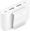 Belkin - BOOST↑CHARGE 4-Port USB Power Extender for Apple iPhone, iPad, Samsung Galaxy - Compatible with USB-C & USB-A Cable - White-Front_Standard