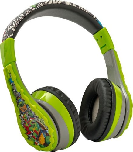 eKids - Teenage Mutant Ninja Turtles Wireless Over-the-Ear Headphones - Green