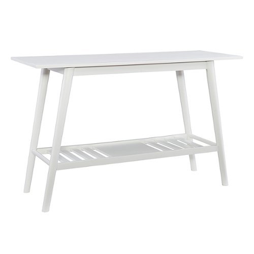

Linon Home Décor - Clayborn Console Table for TVs Up to 50" - White
