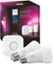 Philips - Hue A19 Bluetooth 60W Smart LED Starter Kit - White and Color Ambiance-Front_Standard
