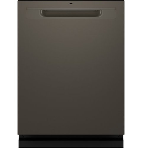 "GE - 24"" Top Control Smart Built-In Stainless Steel Tub Dishwasher with 3rd Rack and Sanitize Cycle - Slate"