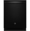 GE - 24" Top Control Built-In Stainless Steel Tub Dishwasher with 3rd Rack, Sanitize Cycle and 45 dBA - Black Slate-Front_Standard
