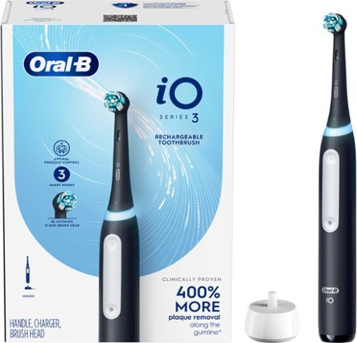 Oral-B iO Series 3 Electric Toothbrush with (1) Brush Head - Black SHOP ONLINE