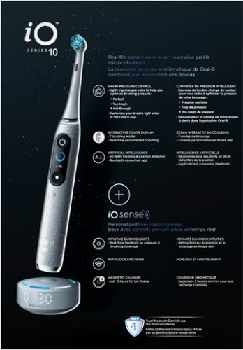 Oral-B iO Series 10 Rechargeable Electric Toothbrush - White BUY IN EUROPE