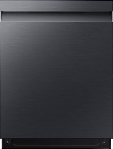 Samsung - 24â€ Top Control Smart Built-In Stainless Steel Tub Dishwasher with 3rd Rack, StormWash, 46 dBA - Fingerprint Resistant Matte Black