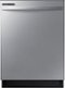 Samsung - 24” Top Control Built-In Hybrid Tub Dishwasher with Height-Adjustable Rack, 53 dBA - Stainless Steel-Front_Standard