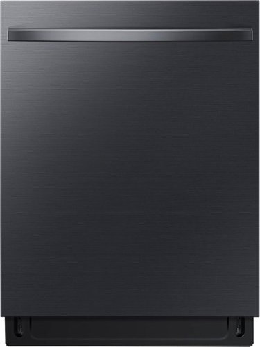 Samsung - 24â€ Top Control Smart Built-In Stainless Steel Tub Dishwasher with 3rd Rack, StormWash, 46 dBA - Fingerprint Resistant Matte Black Steel