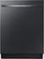 Front. Samsung - AutoRelease Dry Smart Built-In Stainless Steel Tub Dishwasher with 3rd Rack, StormWash, 46 dBA - Fingerprint Resistant Matte Black Steel.