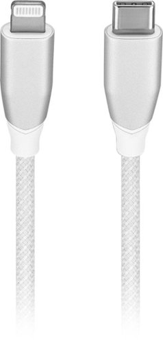 Insignia™ 4' USB-C to Lightning Charge-and-Sync Cable with Braided Jacket - White HOW TO BUY