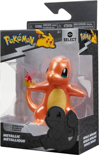 Jazwares Pokémon Select - 3 Metallic Figure - Charmander WORLDWIDE DELIVERY