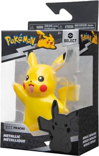 Jazwares Pokemon Select - 3 Metallic Figure - Pikachu WORLDWIDE DELIVERY