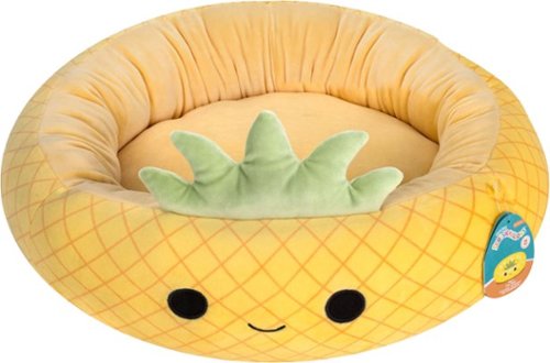 Jazwares - Squishmallows 20-Inch Pet Bed - Maui the Pineapple - Small
