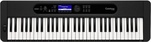 Casio - CT-S400 Full-Size Keyboard with 61 Keys and Bluetooth - Black