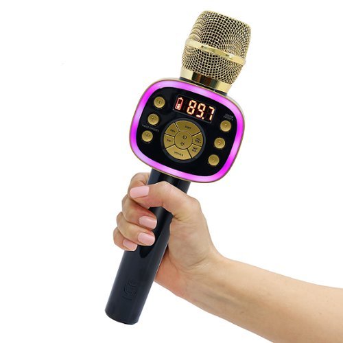 Singing Machine - Carpool Karaoke The Mic 2.0 Karaoke System - Gold