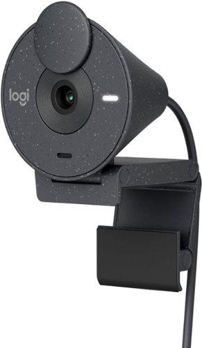 Logitech - Brio 300 1920x1080p USB-C Webcam with Privacy Shutter - Graphite
