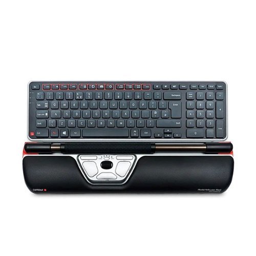 Contour - RollerMouse Wireless Optical Keyboard and Mouse Bundle - Black/Red