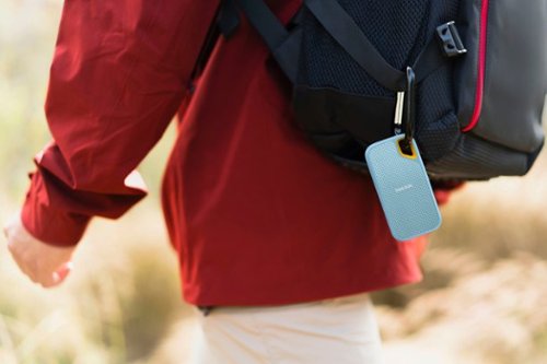 SanDisk Extreme Portable 2TB External USB-C NVMe SSD - Sky Blue BUY ONLINE