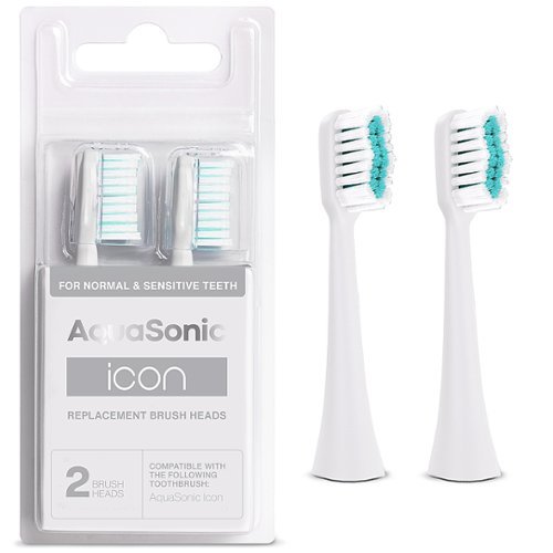 

AquaSonic - Icon Replacement BrushHeads-2Pk - white