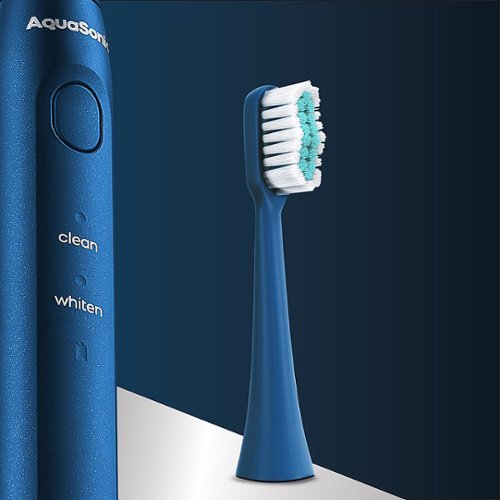 AquaSonic Icon Replacement BrushHeads-2Pk - Navy HOW TO BUY