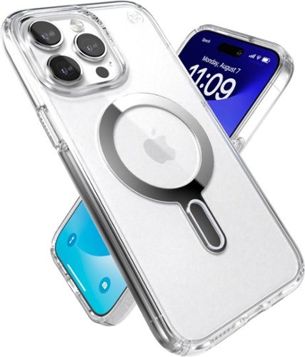 Speck Presidio Perfect-Clear ClickLock Case with MagSafe for Apple iPhone 15 Pro Max - Clear/Chrome WHERE TO BUY