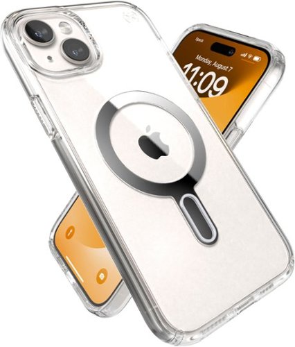 Speck Presidio Perfect-Clear ClickLock Case with MagSafe for Apple iPhone 15 Plus/14 Plus - Clear/Chrome WHERE TO BUY