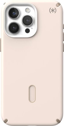Speck - Presidio2 Pro ClickLock Case with MagSafe for Apple iPhone 15 Pro Max - Bleached Bone/Heirloom Gold