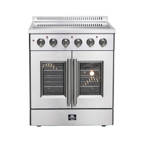 Forno Appliances - Galiano Alta Qualita 4.32 Cu. Ft. Freestanding Electric Range with French Doors and True Convection Oven