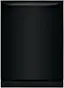 Front. Frigidaire - 24" Top Control Built-In Plastic Tub Dishwasher with MaxDry 52 dBA - Black.