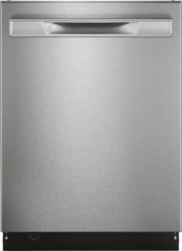 "Frigidaire - Gallery 24"" Top Control Built-In Stainless Steel Tub Dishwasher with CleanBoost Technology 47 dBA - Stainless Steel"