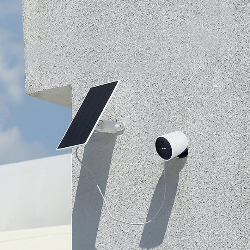 Wasserstein Solar Panel for SimpliSafe Wireless Outdoor Security Camera (1 pack) - White GLOBAL SHIPPING
