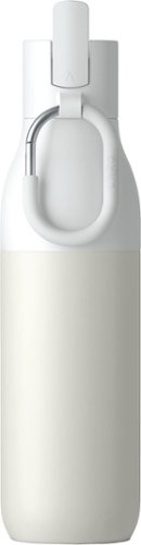 LARQ Bottle Flip Top 25 oz - Insulated Stainless Steel Water Bottle With Straw | For Sports, Gym, and Travel - Granite White GLOBAL SHIPPING