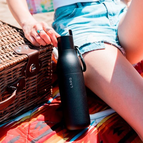 LARQ Bottle Flip Top 25 oz - Insulated Stainless Steel Water Bottle With Straw | For Sports, Gym, and Travel - Obsidian Black WHERE TO BUY