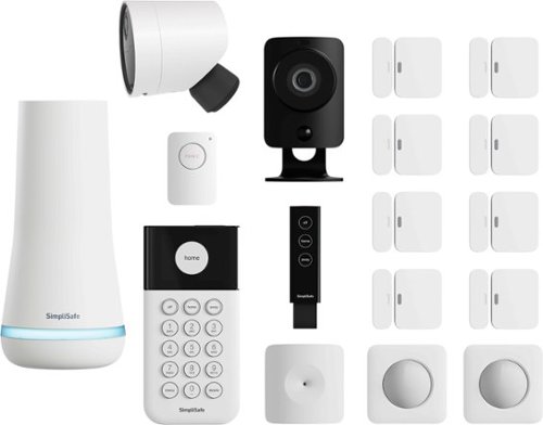  SimpliSafe - Whole Home Security System 17-piece - White